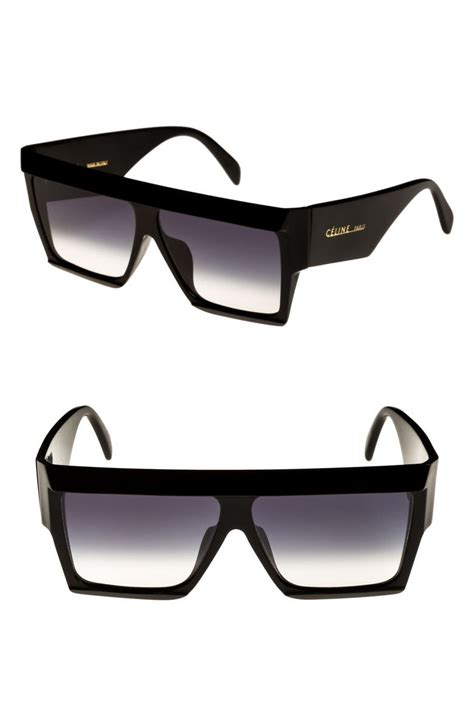 celine flat top sunglasses 60mm|celine 50mm polarized square sunglasses.